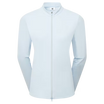 Footjoy veste femme full zip imprimé embossé bleu ciel