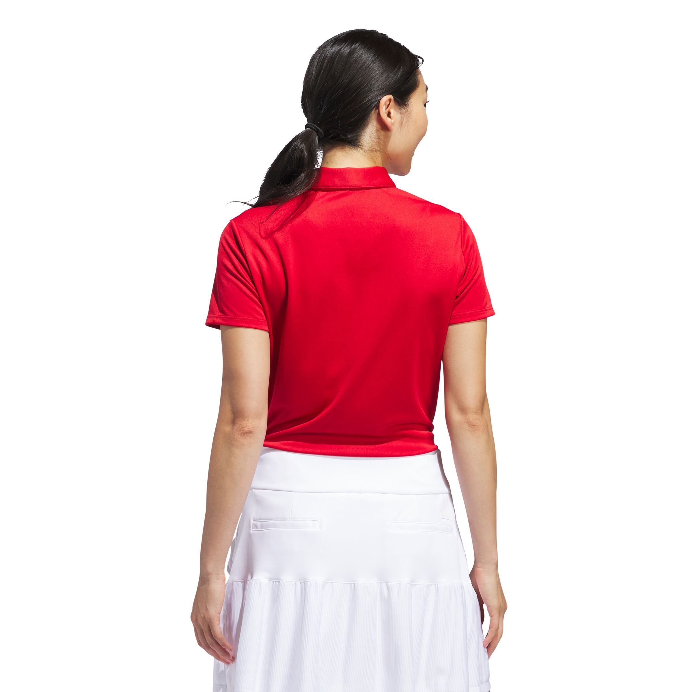 Adidas polo femme performance solid rouge