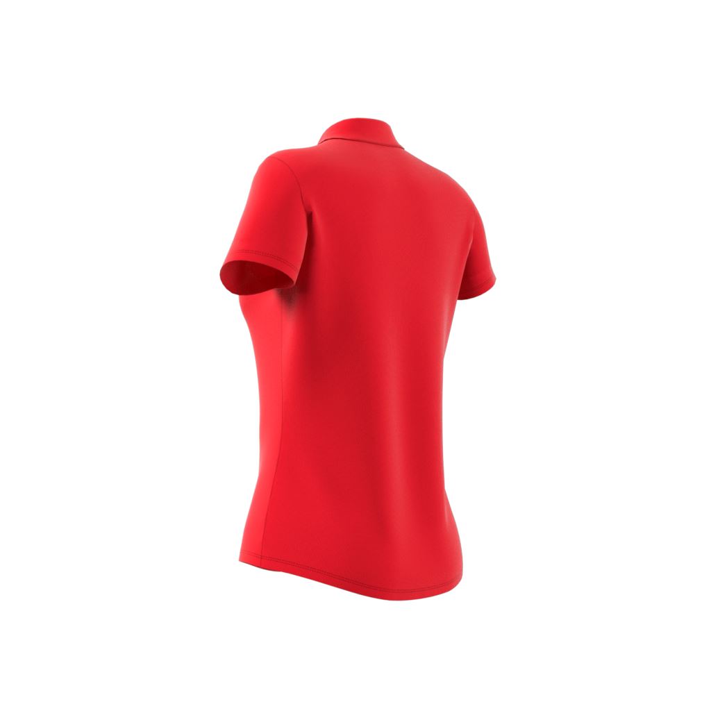 Adidas polo femme performance solid rouge