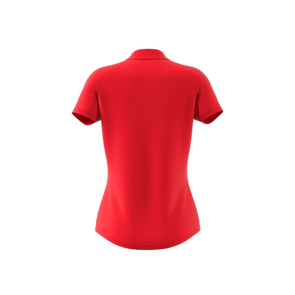 Adidas polo femme performance solid rouge