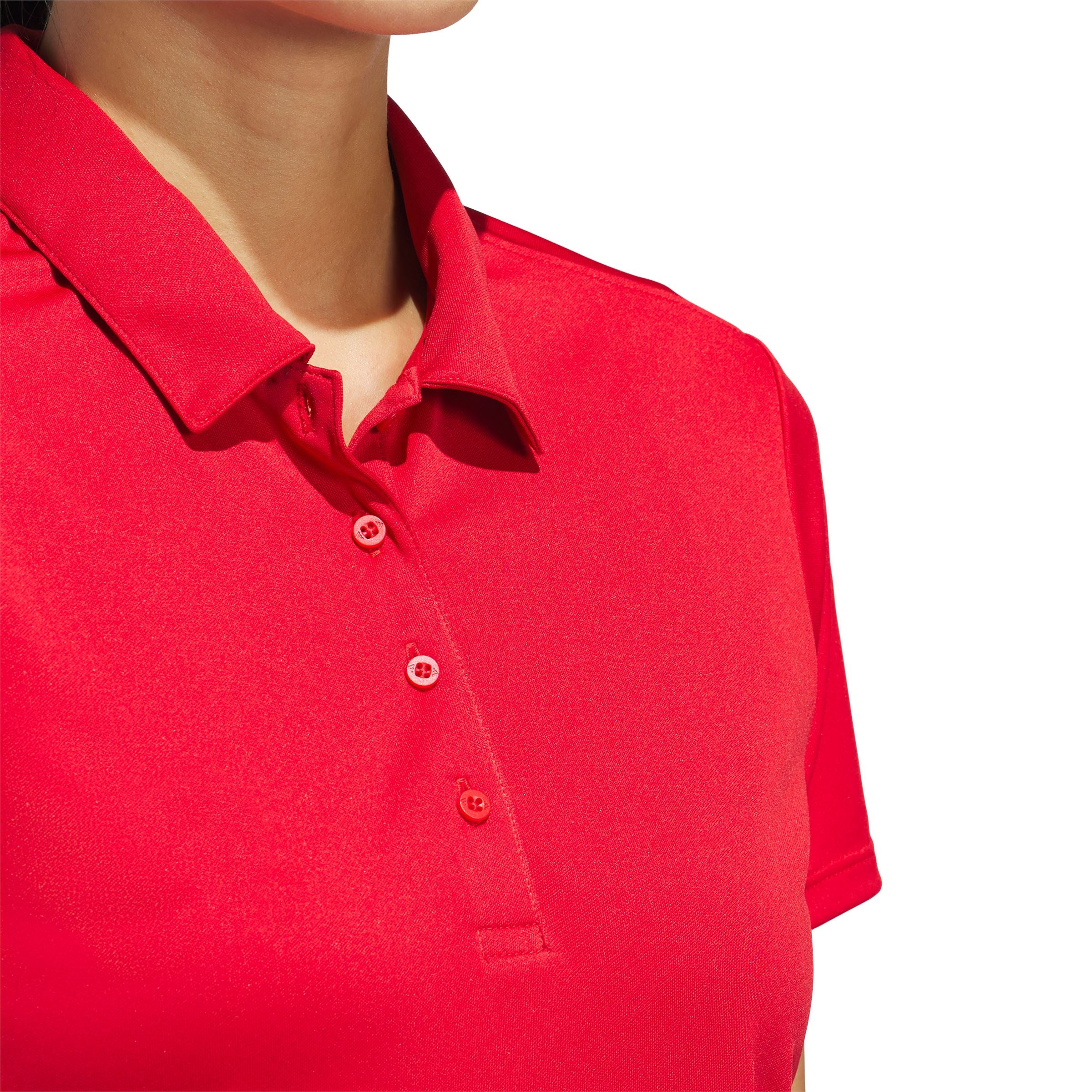 Adidas polo femme performance solid rouge