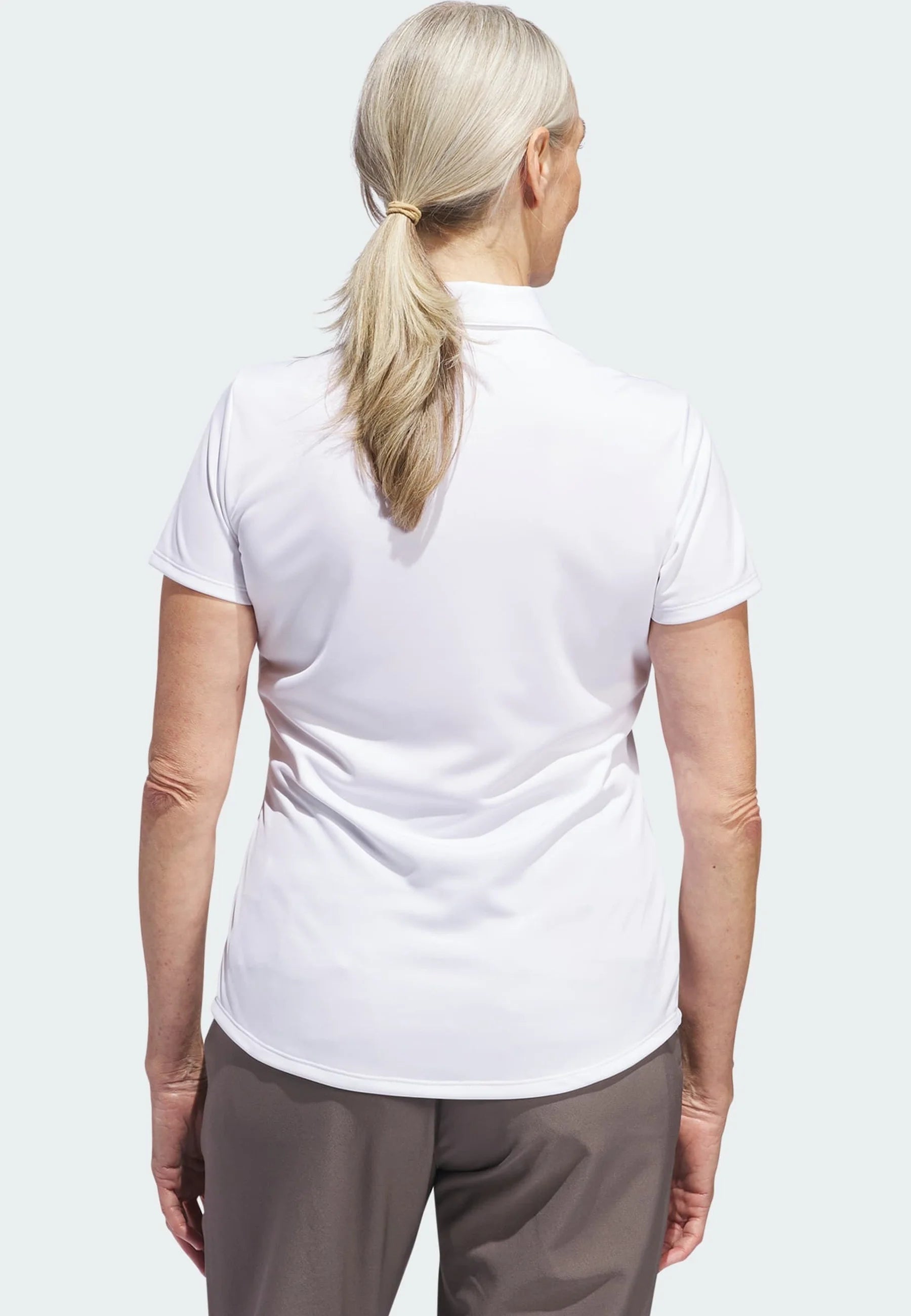 Adidas polo femme performance solid white