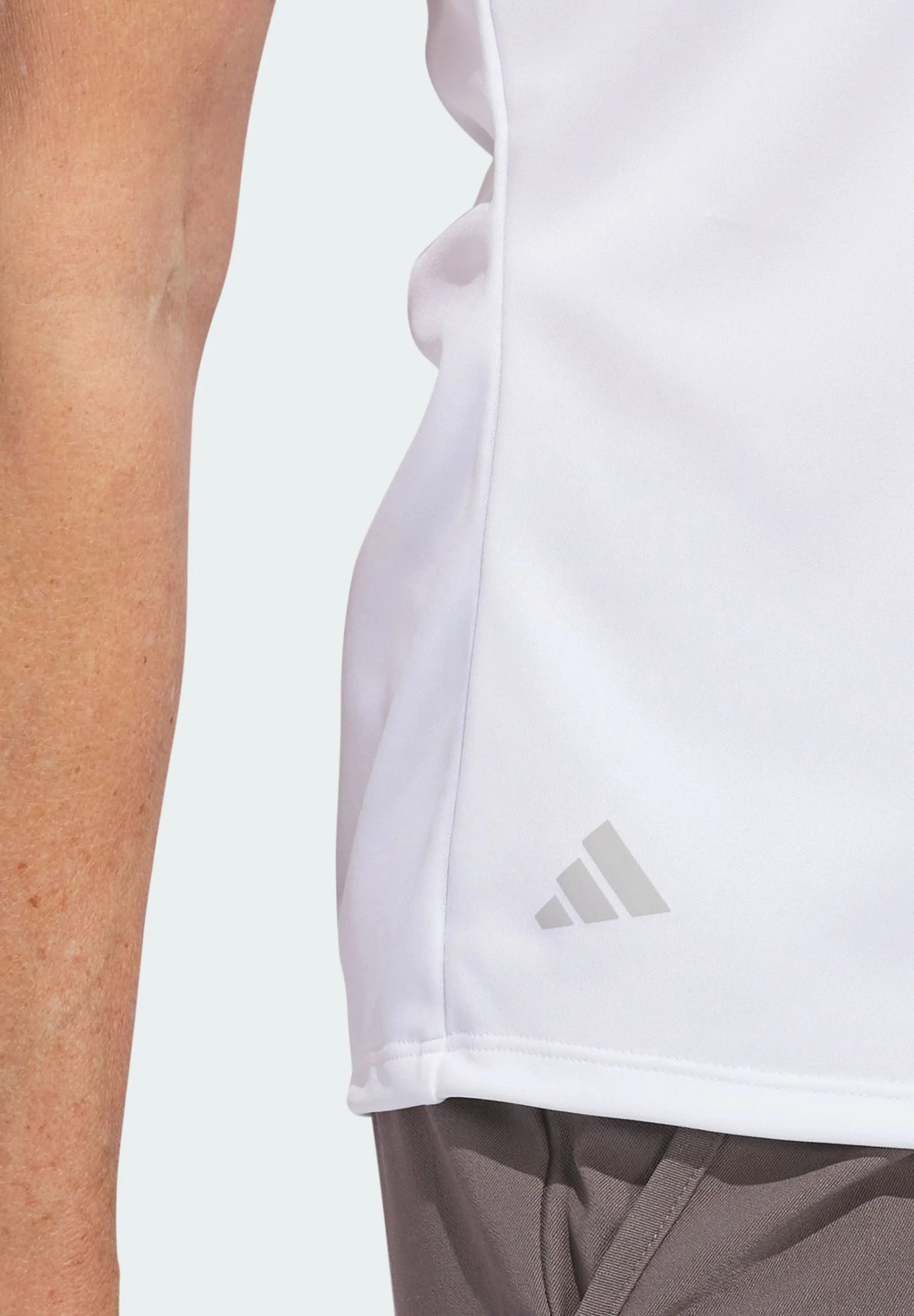 Adidas polo femme performance solid white