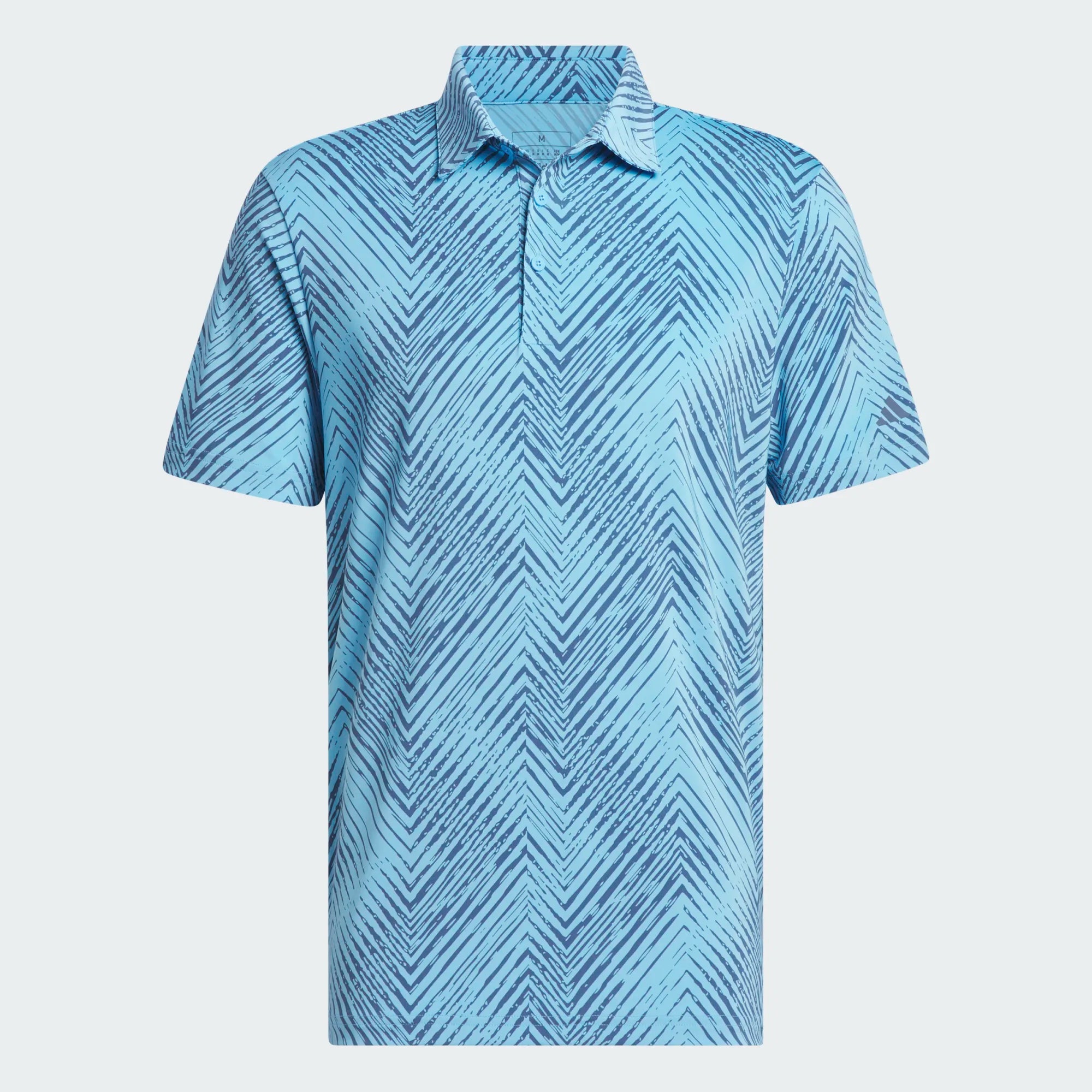 Adidas Polo Ultimate 365 Allover Bleu Polos homme Adidas