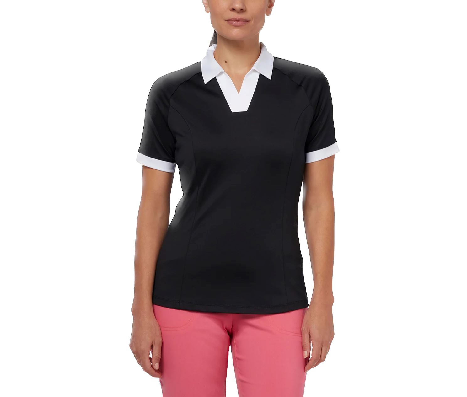 Callaway Femme Polo Color Block V-Placket