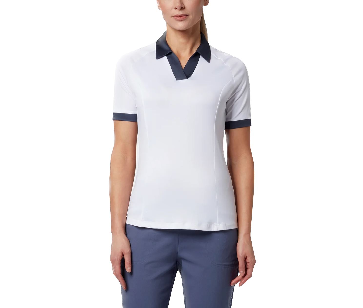 Callaway Femme Polo Color Block V-Placket