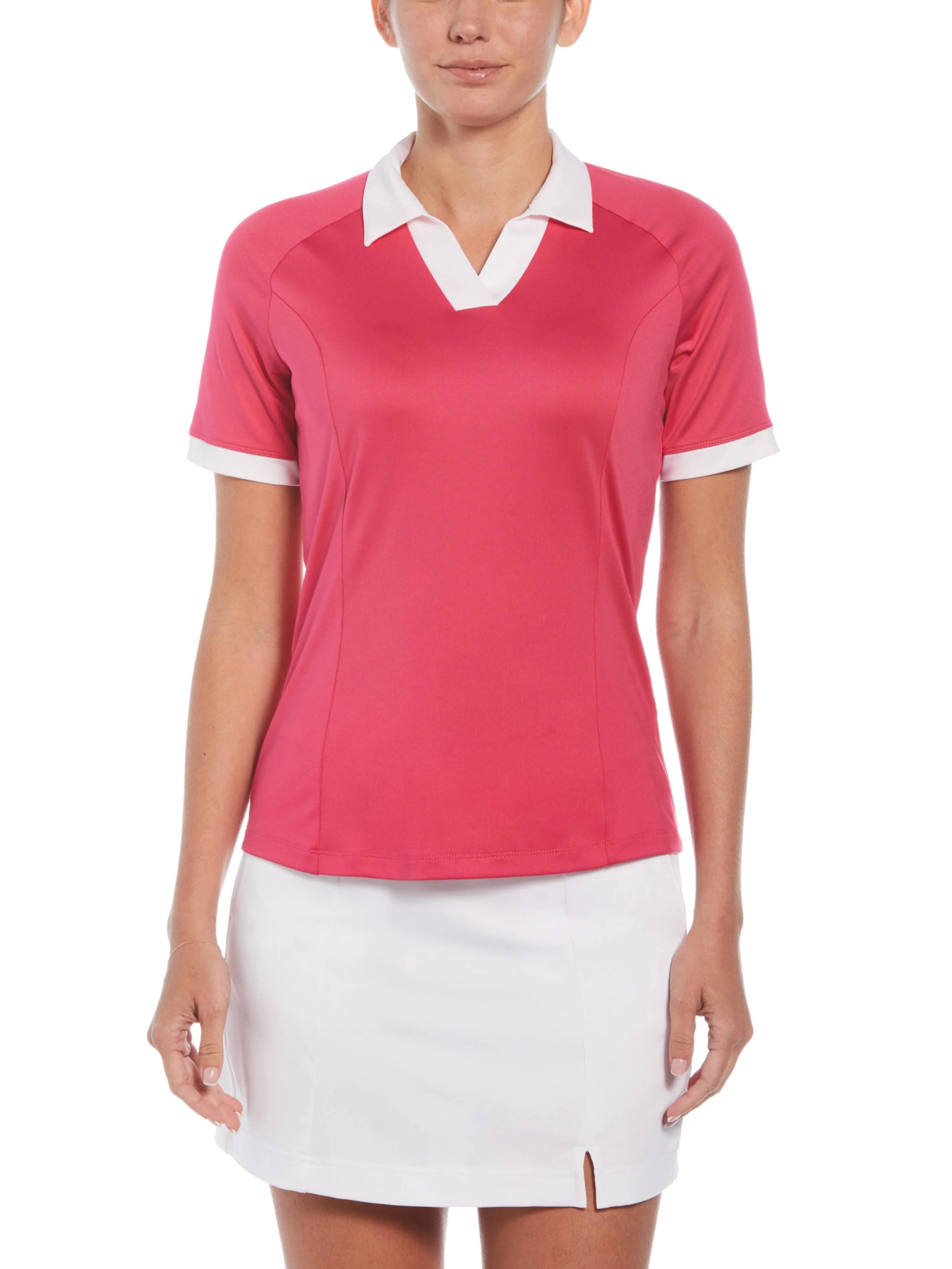 Callaway Femme Polo Color Block V-Placket