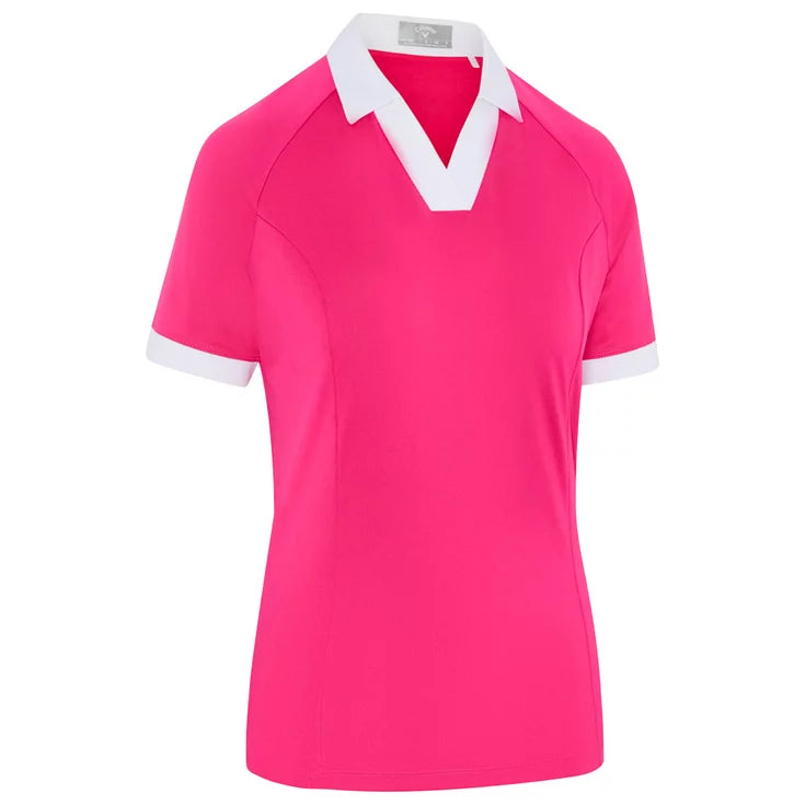 Callaway Femme Polo Color Block V-Placket