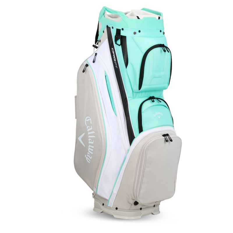 Callaway Sac Chariot ORG 14 Aqua White Silver Heather