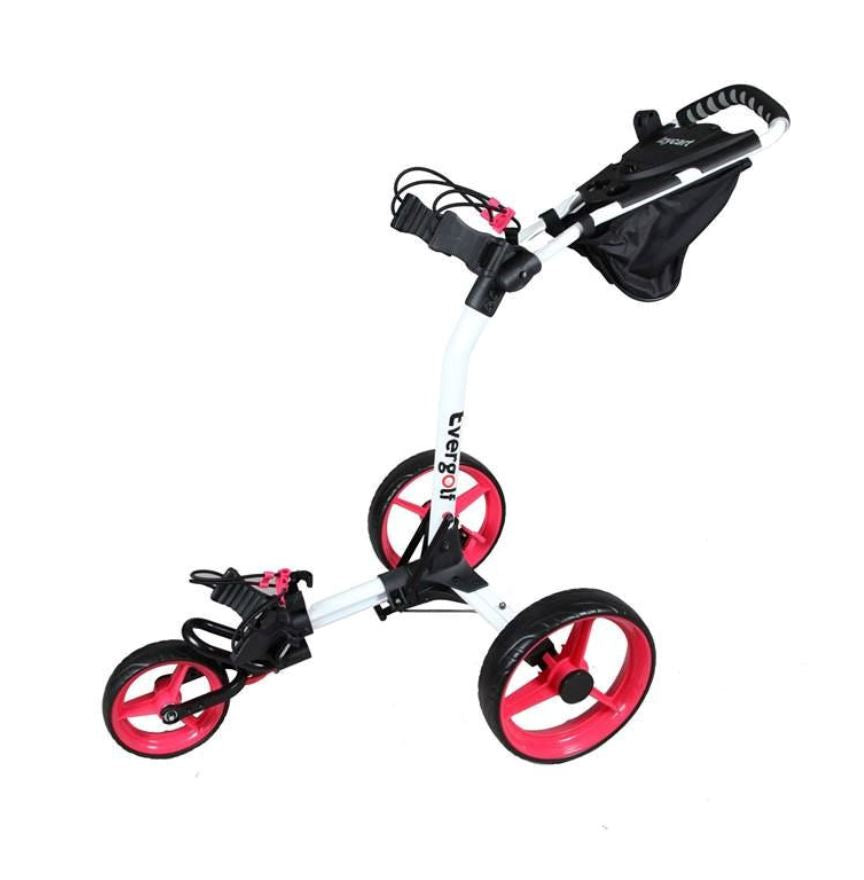 Evergolf IZYCART Blanc Roues Roses