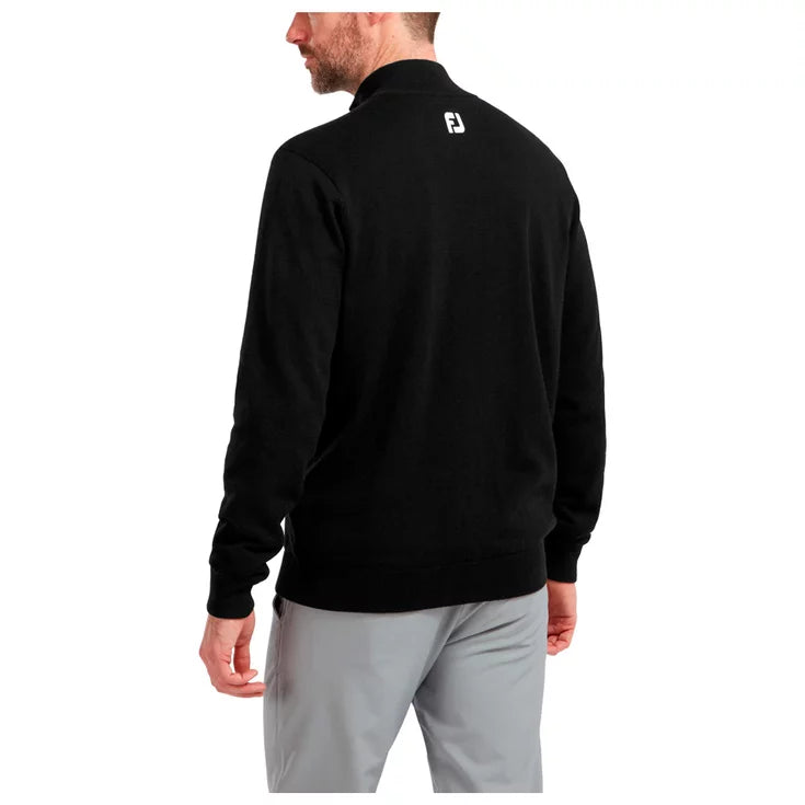 Footjoy 1/2 Zip Pull en laine Noir