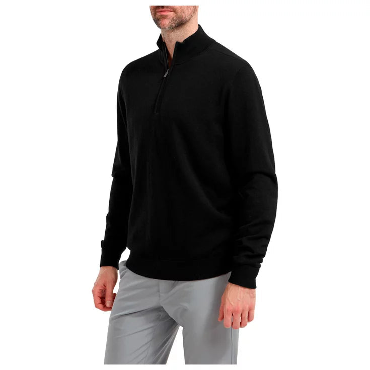 Footjoy 1/2 Zip Pull en laine Noir