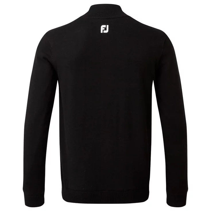 Footjoy 1/2 Zip Pull en laine Noir