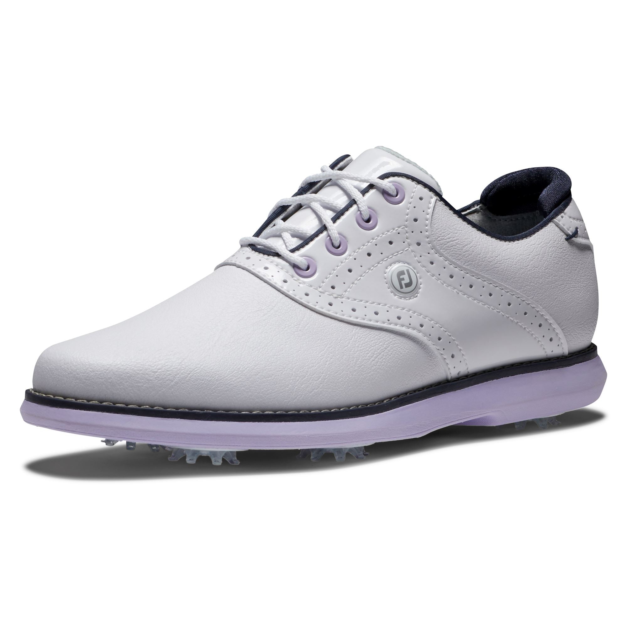 Footjoy Chaussure Traditions Lady white Navy Purple 2024