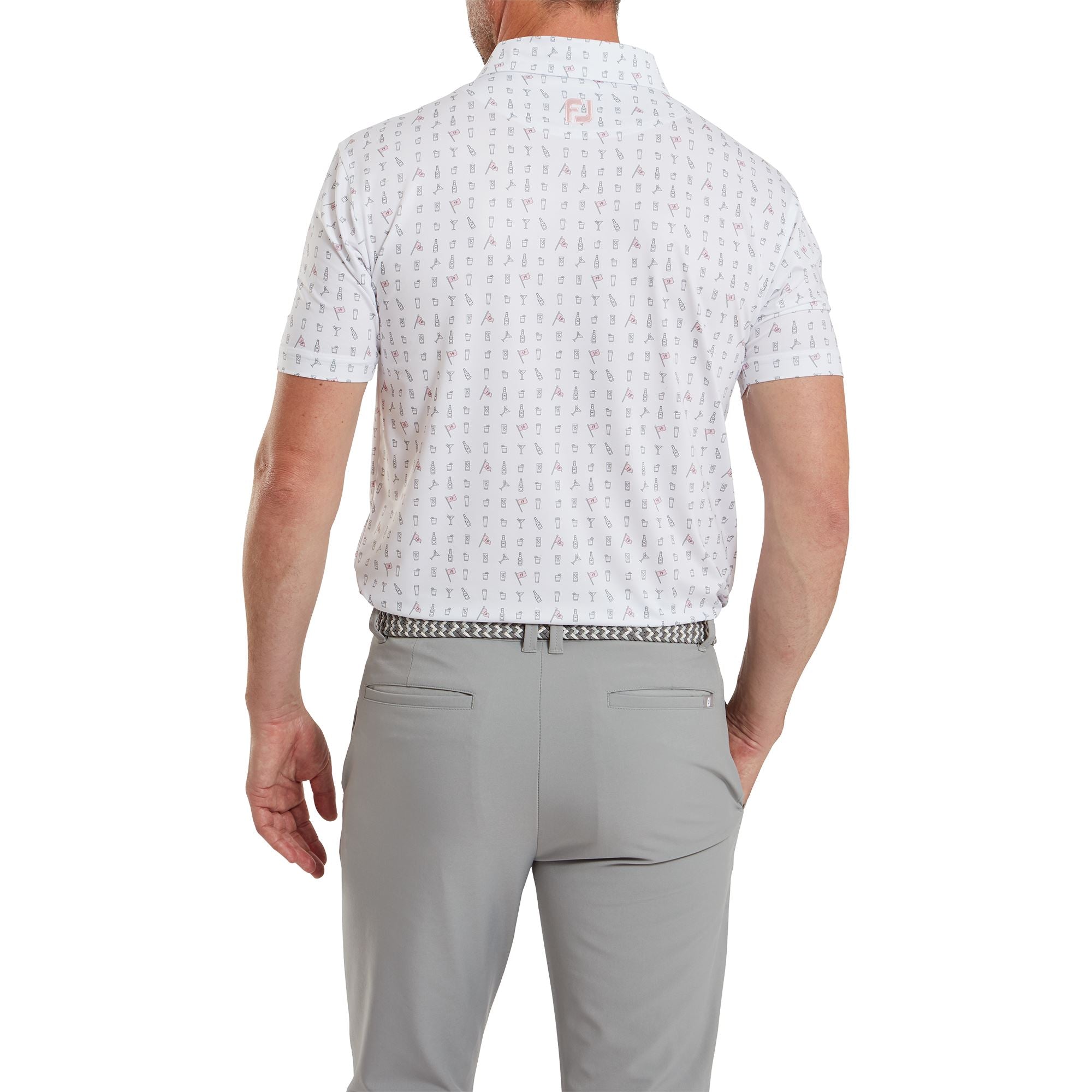 Footjoy polo 19TH Hole White Polos homme FootJoy