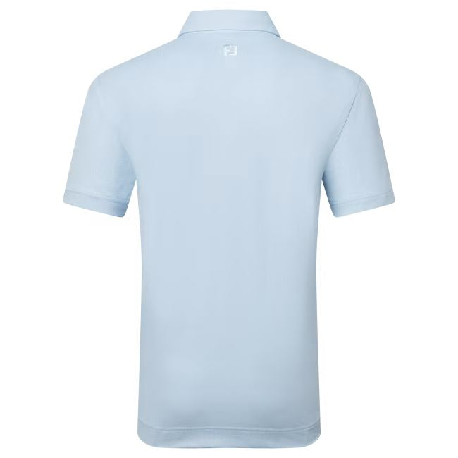 Footjoy polo en fil d'écosse imprimé texturée bleu ciel