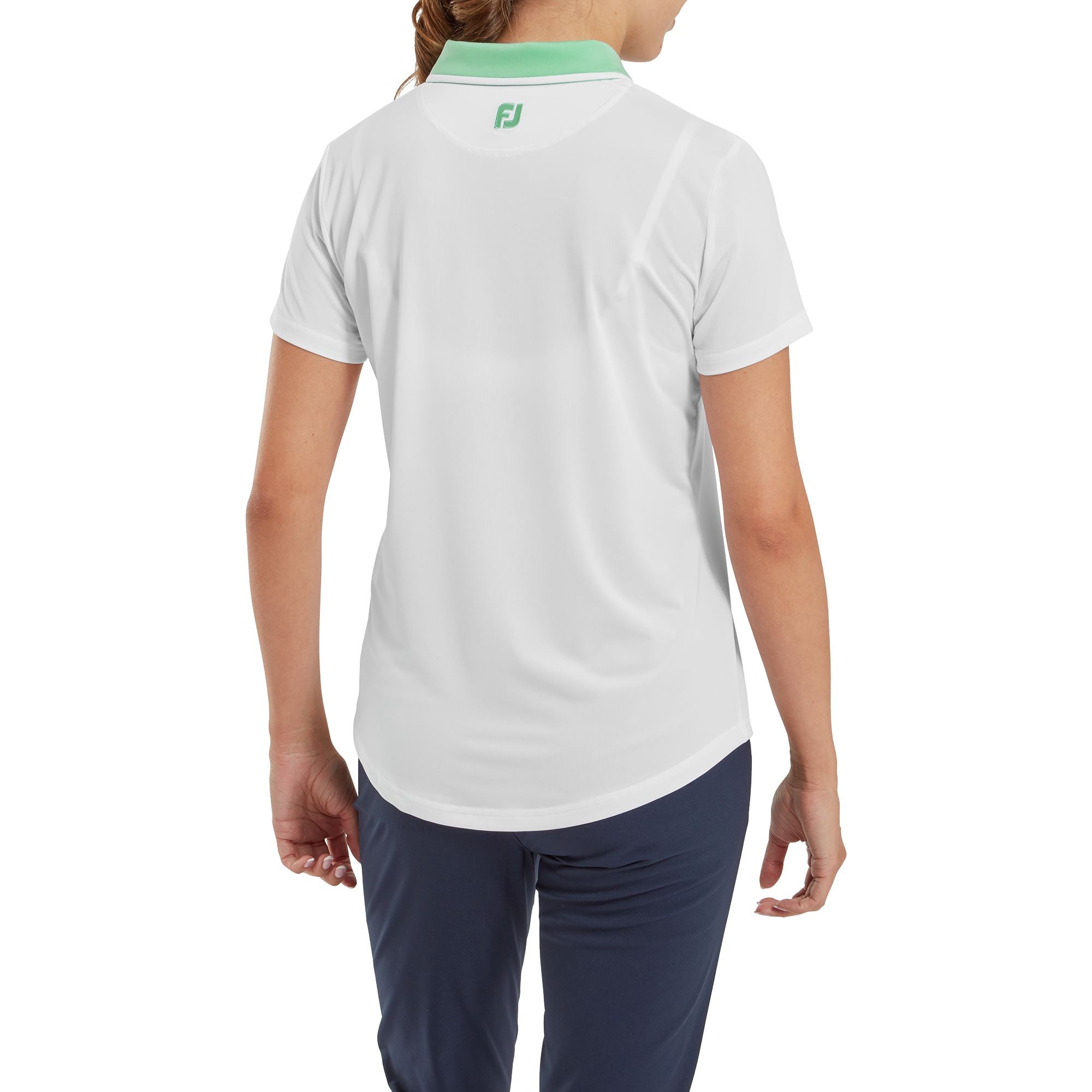 Footjoy polo femme uni en fil d'Écosse