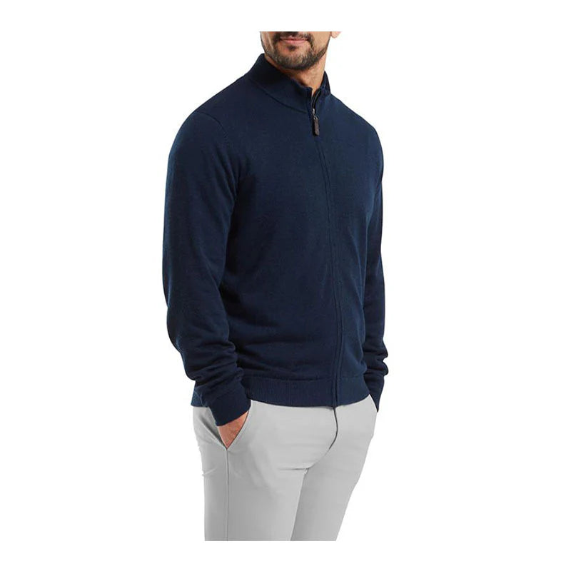 FootJoy Pull Full-Zip doublé Drirelease Navy