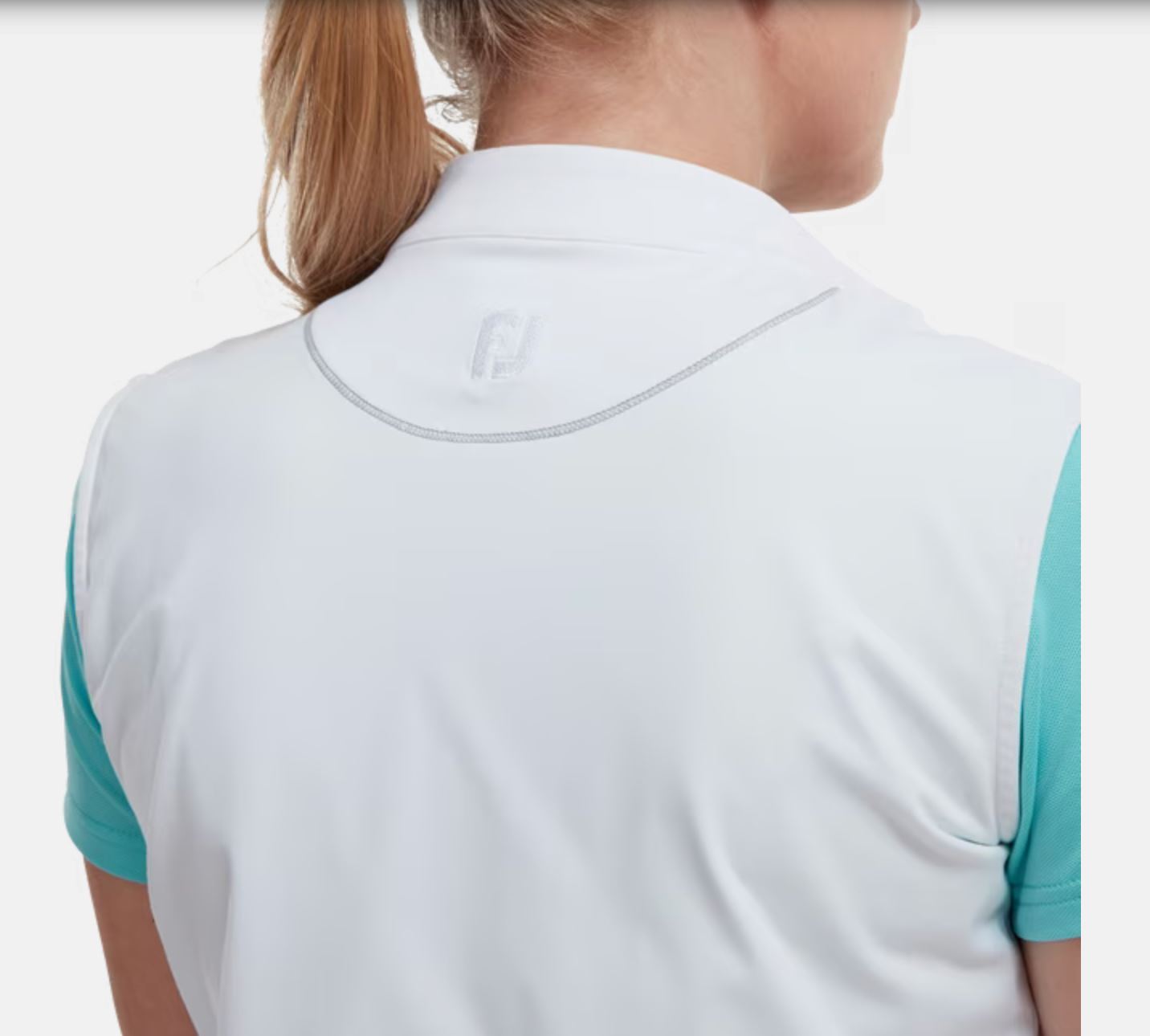 Footjoy Veste sans manche Full Zip Blanche