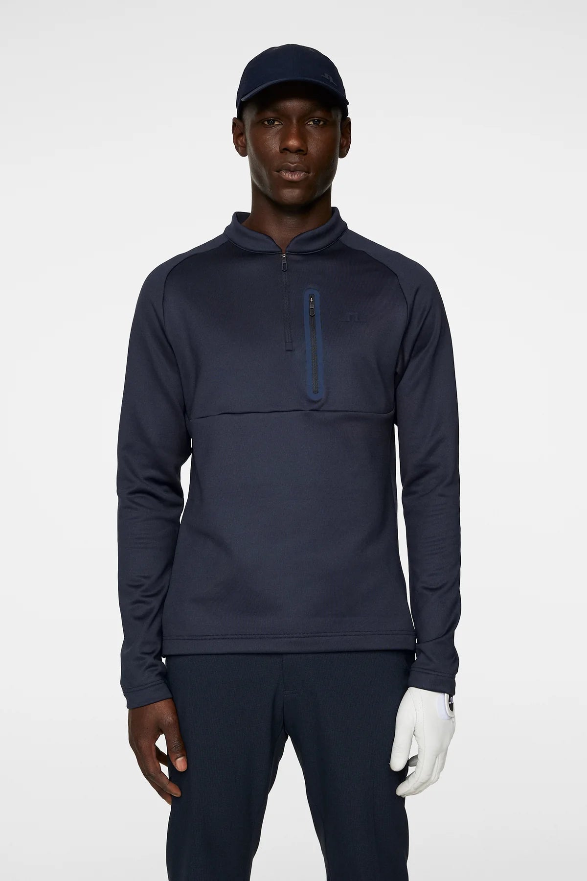 J.LINDEBERG Pull Quart de zip ADAM MIDLAYER Navy