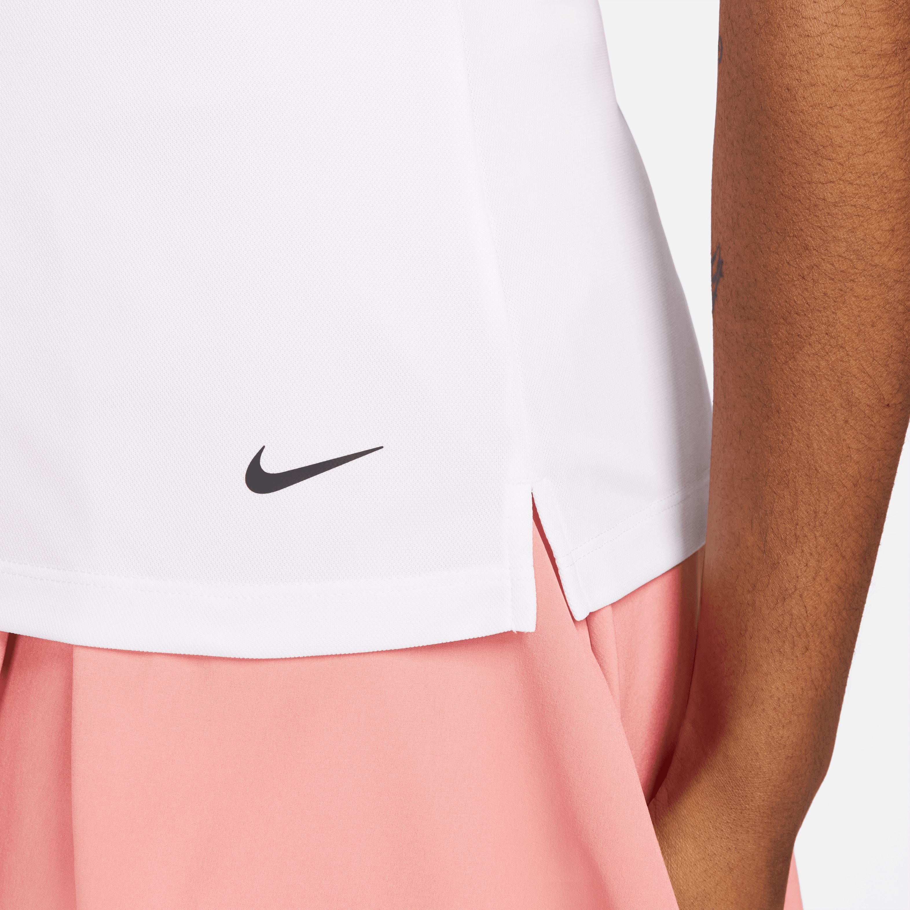 NIKE POLO DRI FIT VICTORY BLANC FEMME XS