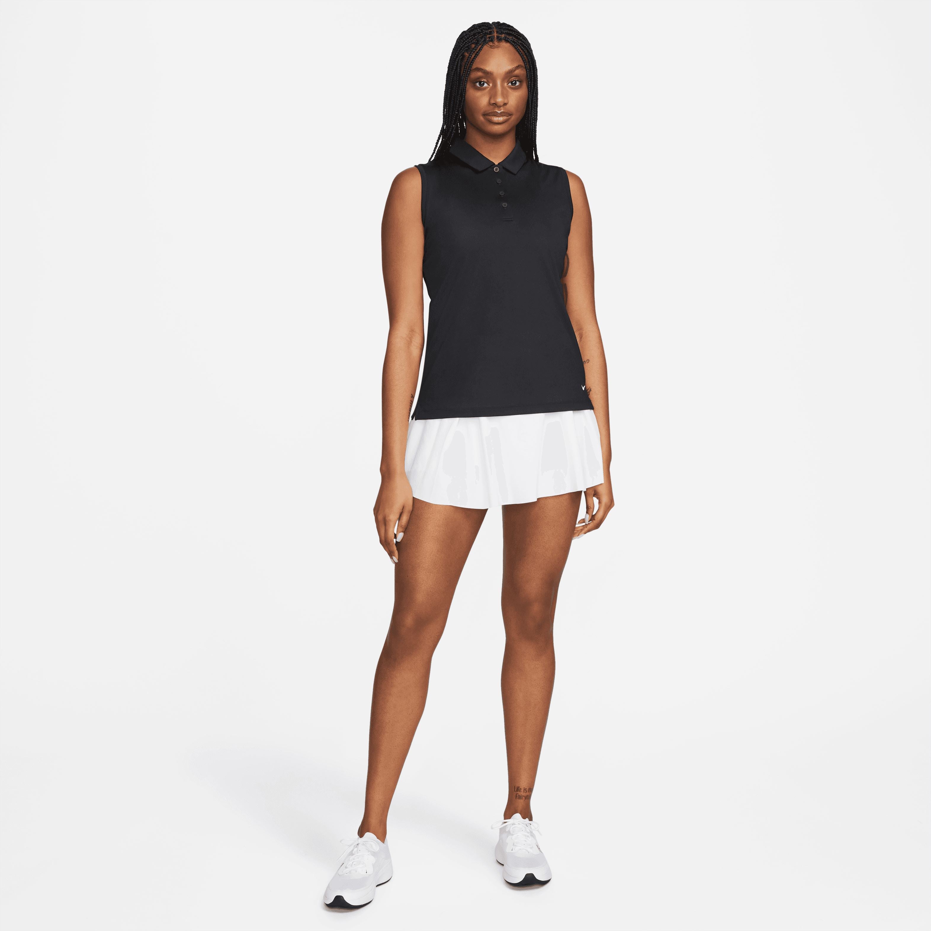 NIKE POLO DRI FIT VICTORY NOIR FEMME