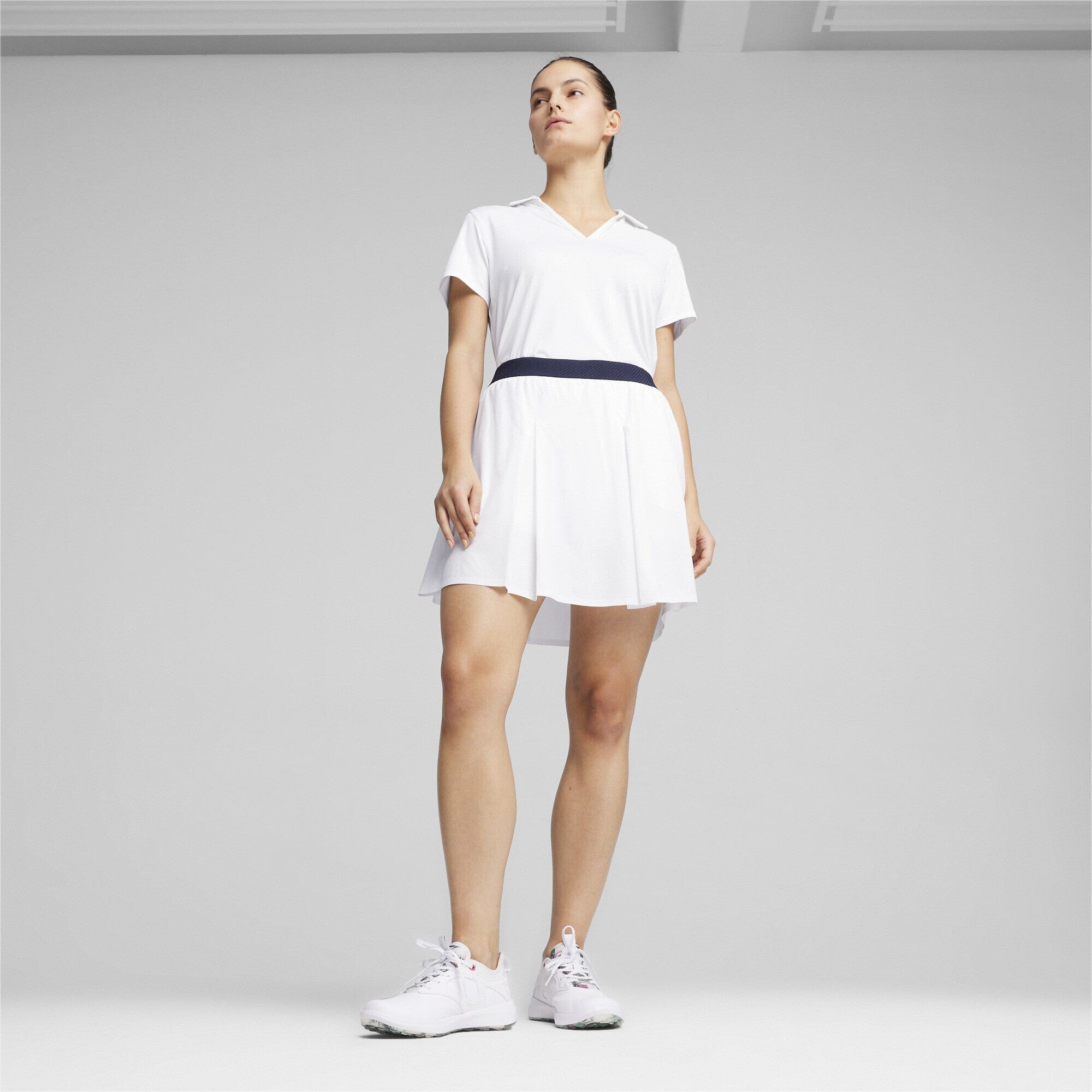 Puma jupe de golf Pleated skirt white navy