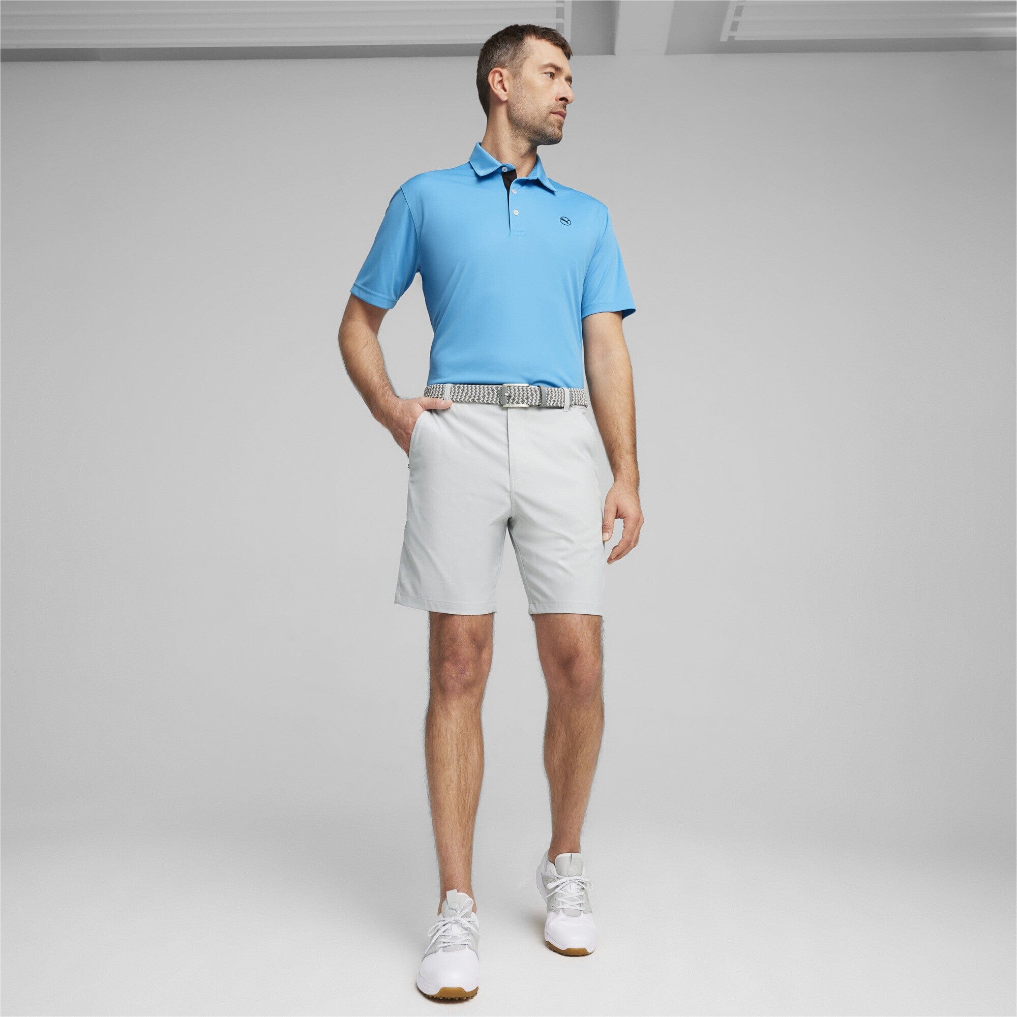 PUMA POLO Pure Solid Aqua blue