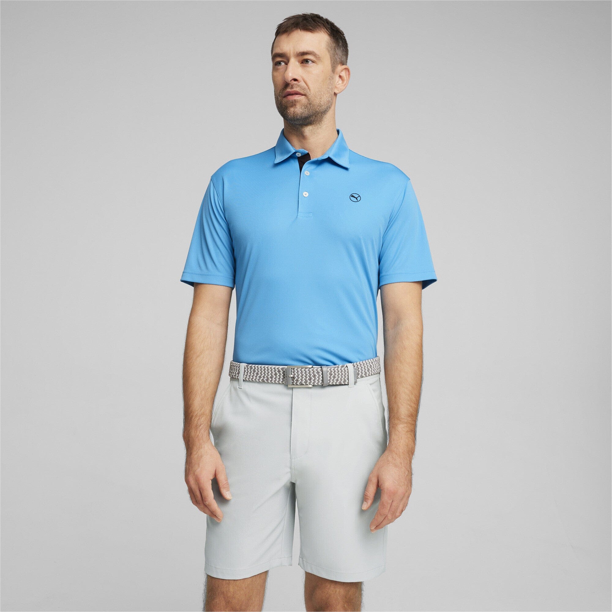 PUMA POLO Pure Solid Aqua blue