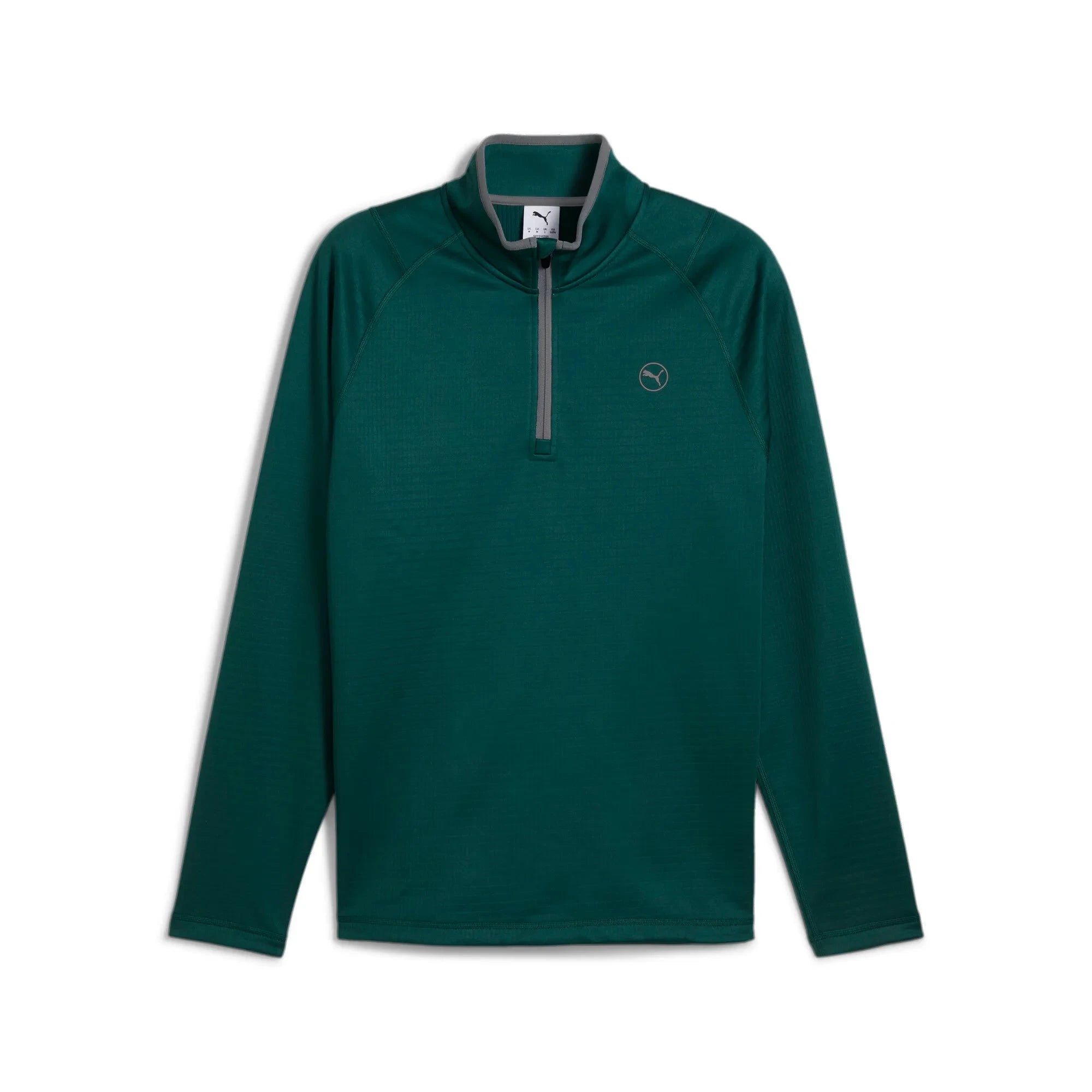 Puma Pull 1/4 zip Waffle Fleece Vert Dark Myrtle