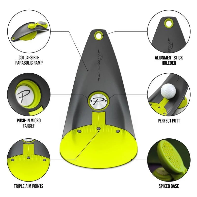 Puttout Pressure Putt Trainer Lime