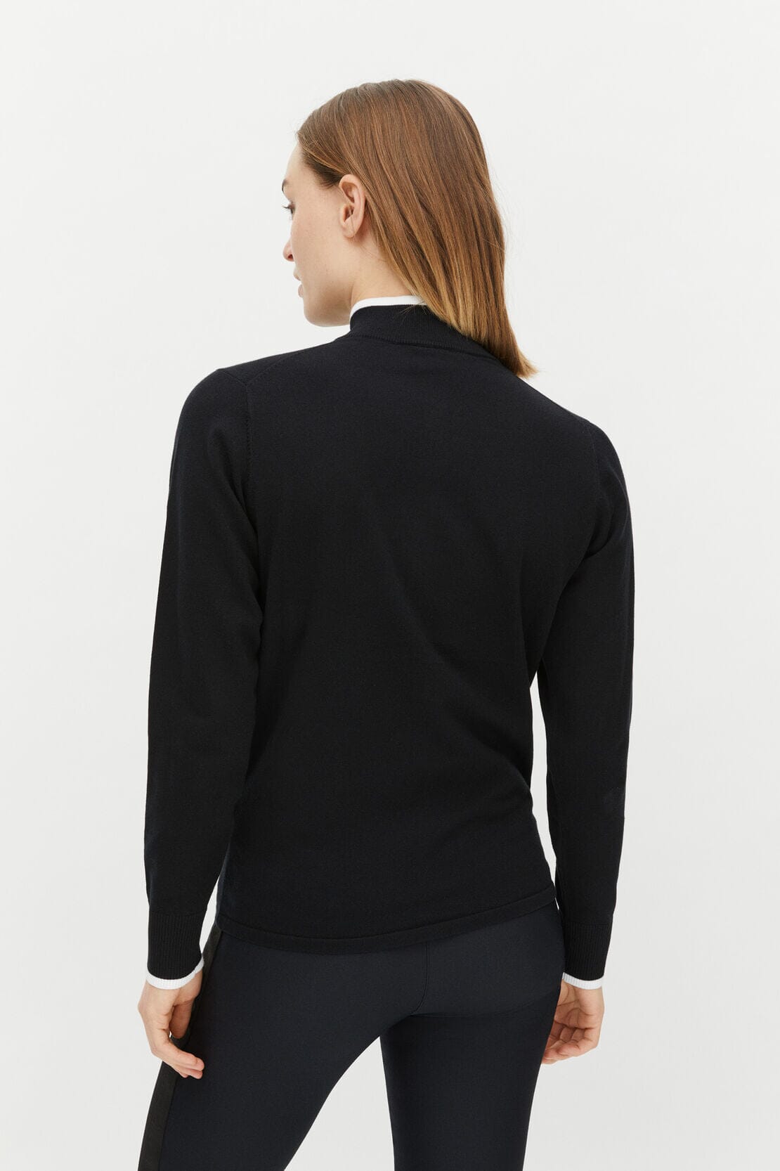 Röhnisch knitted half zip, Black