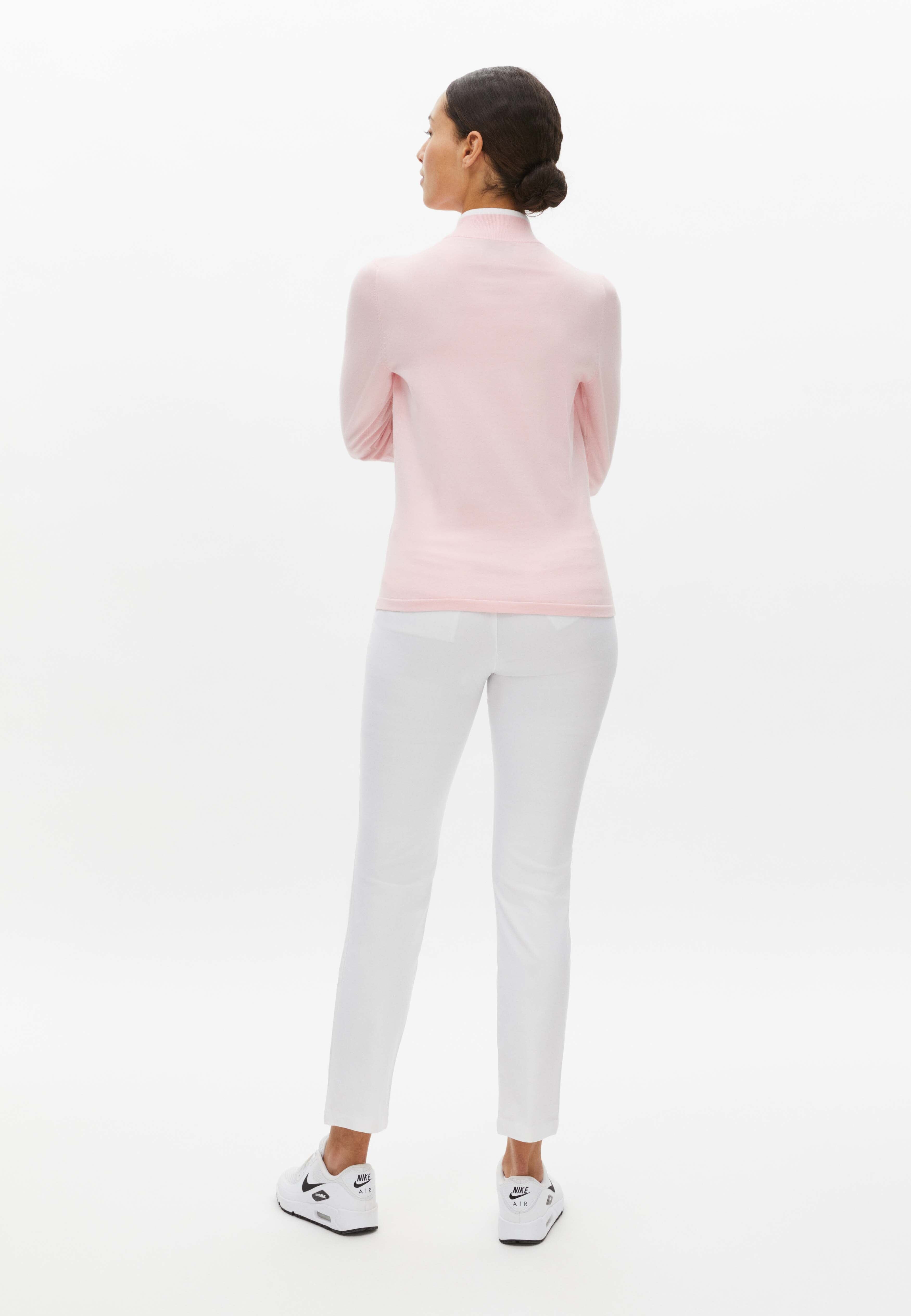 Röhnisch knitted half zip Orchid Pink