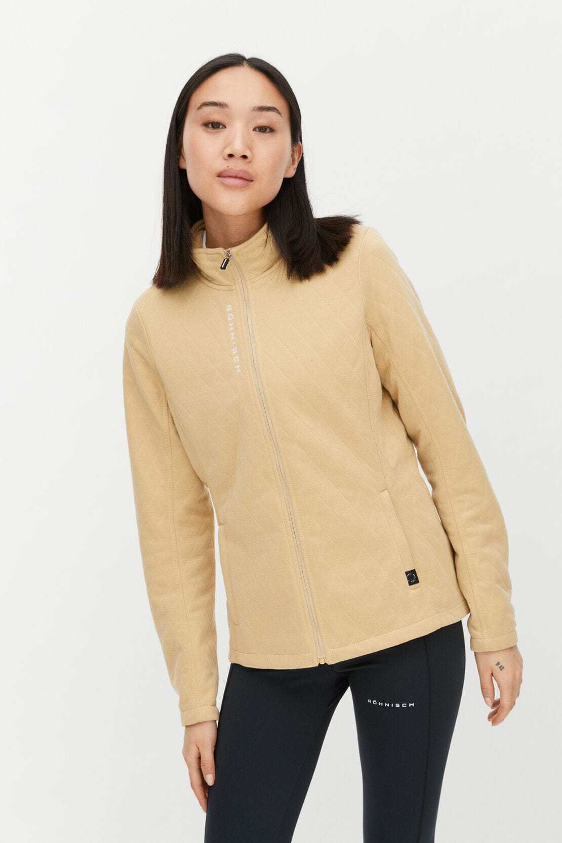 Röhnisch Leah Wind Cardigan, Beige Sand