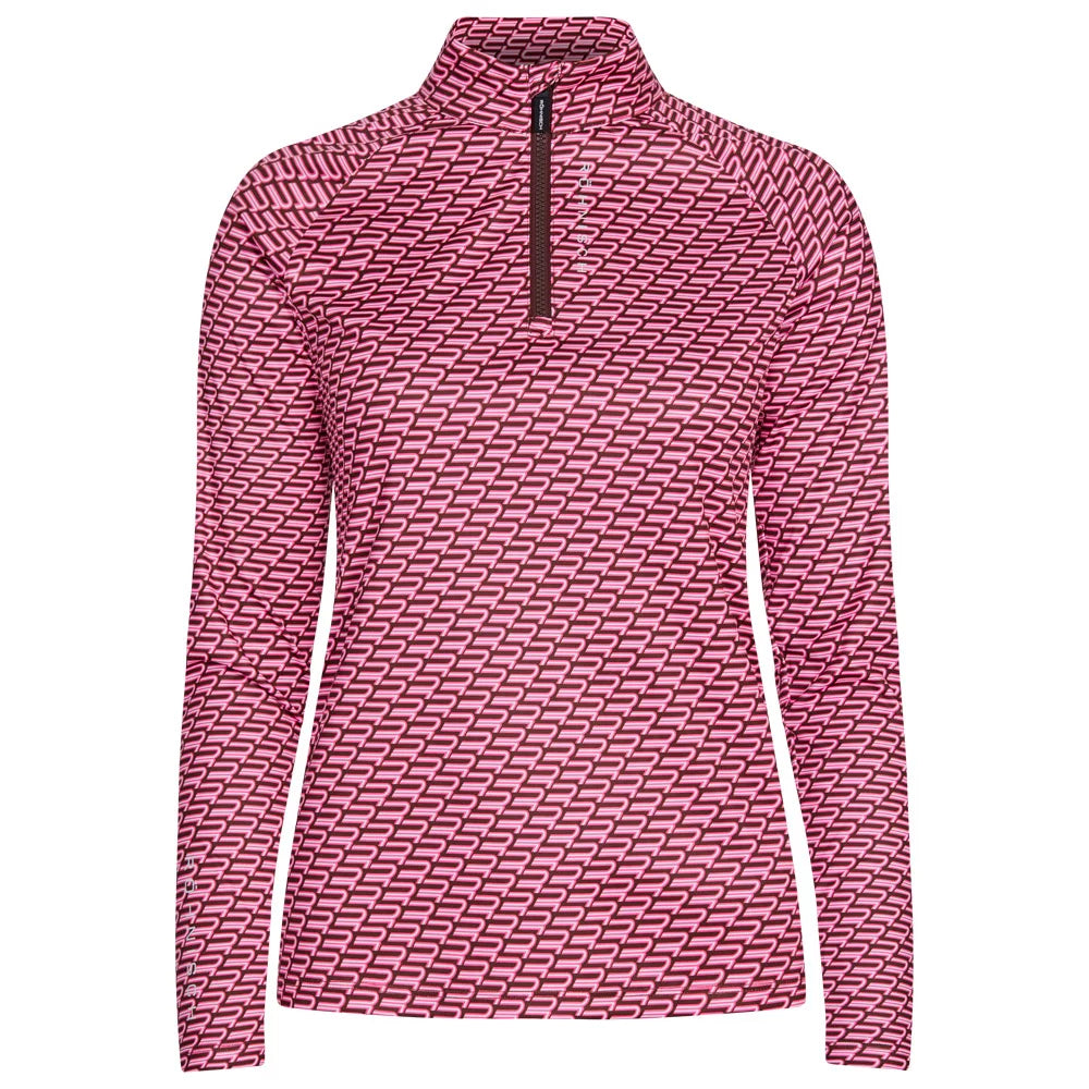 Rohnisch pull demi zip ADDY Rose rétro