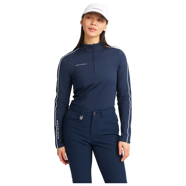 Rohnisch Pull AMIE Demi Zip navy