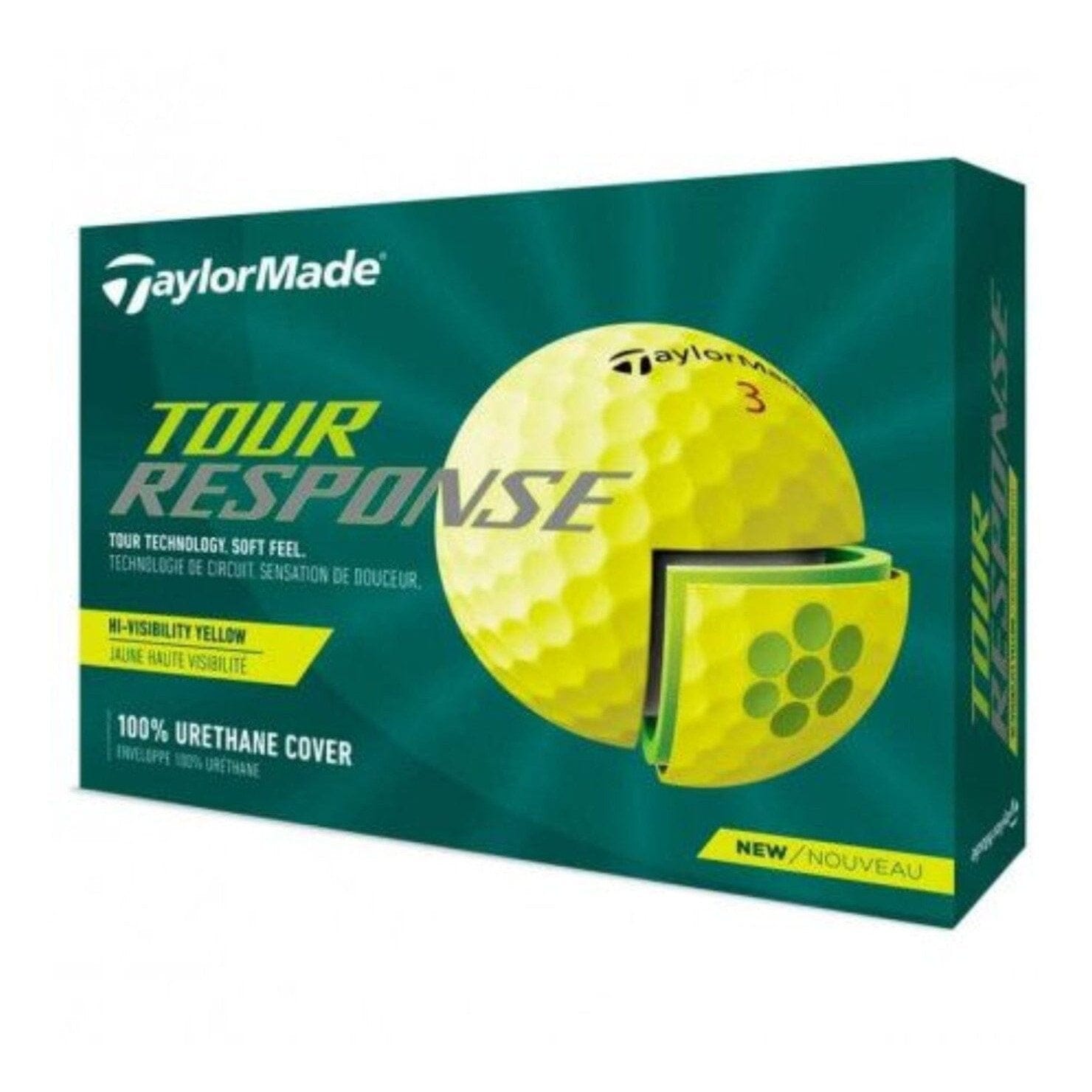 TaylorMade Balles Tour Response Jaune (boite de 12)