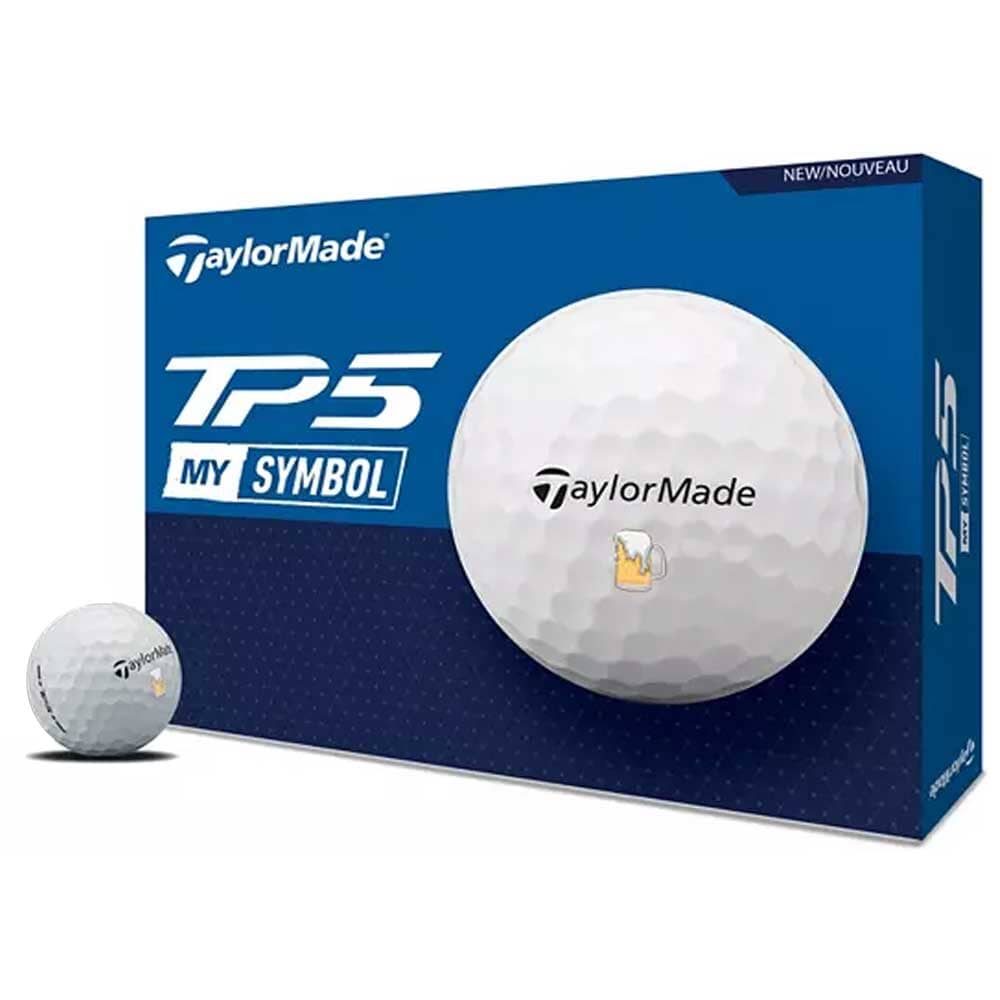 TaylorMade Balles TP5 My Symbol Beer (Boite de 12)