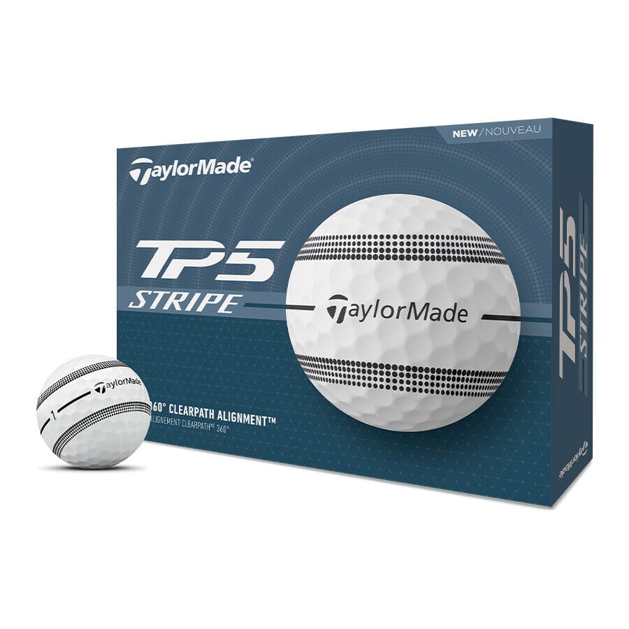 TaylorMade Balles TP5 Stripe (boîte de 12)