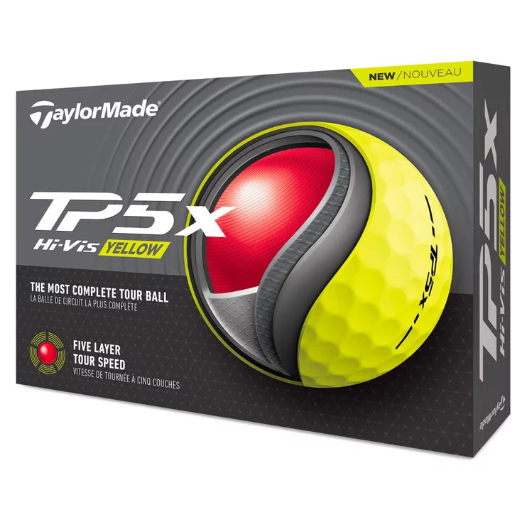 TAYLORMADE BALLES TP5X Jaune 2024