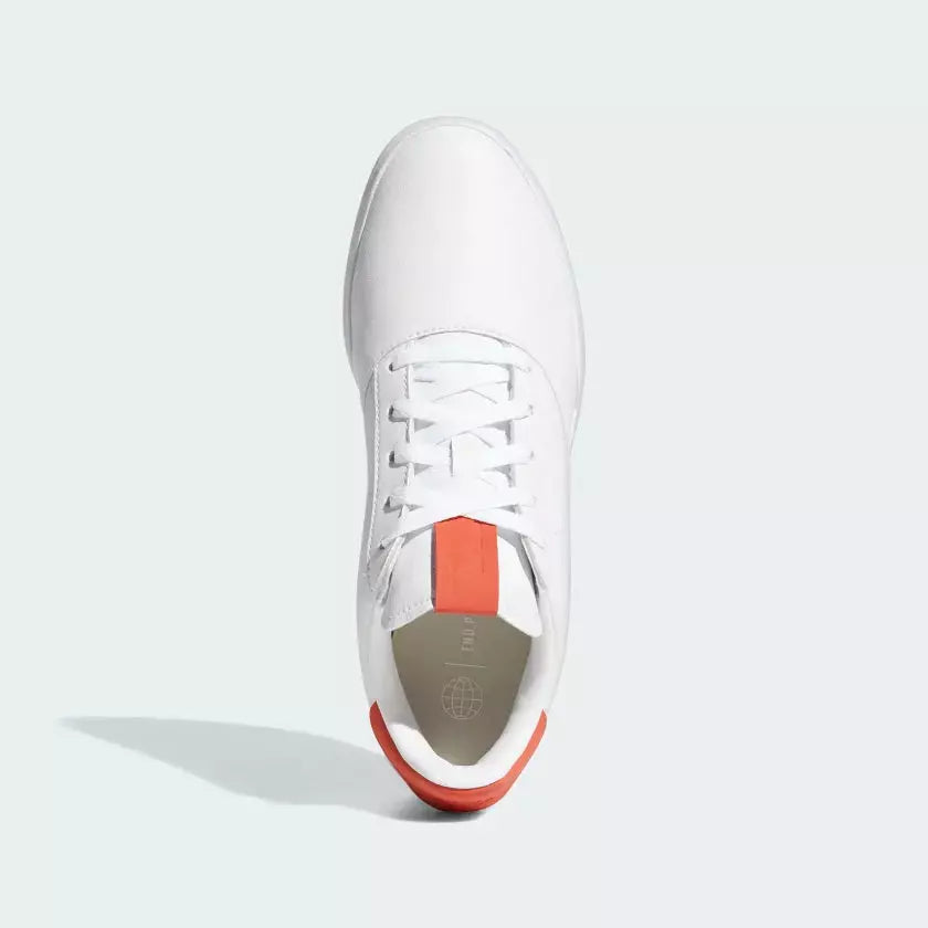 adidas Chaussures de golf adicross retro Cloud White / Altered Amber / Aluminium