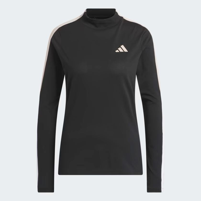 ADIDAS T SHIRT COL CHEMINEE NOIRE Polos femme Adidas