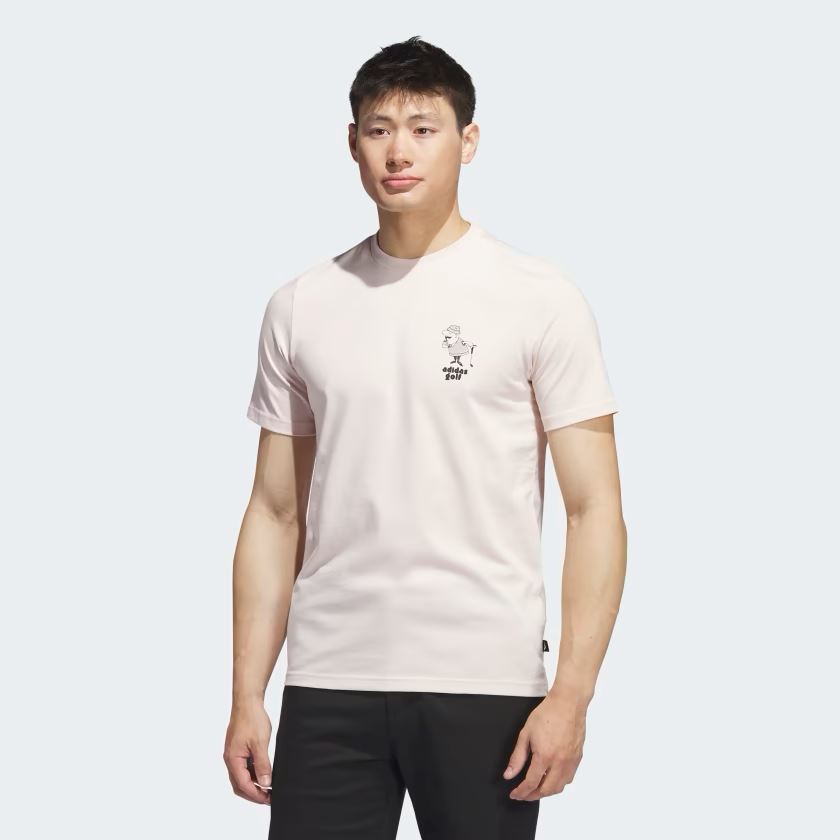 Adidas T Shirt Quiet Please Rose pourdré