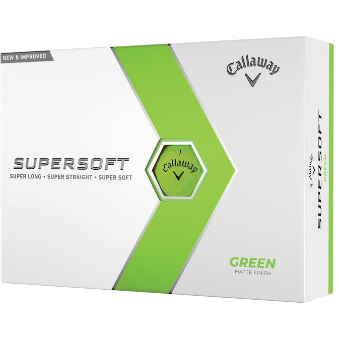 Callaway Balles Supersoft 2023 Green (boite de 12)