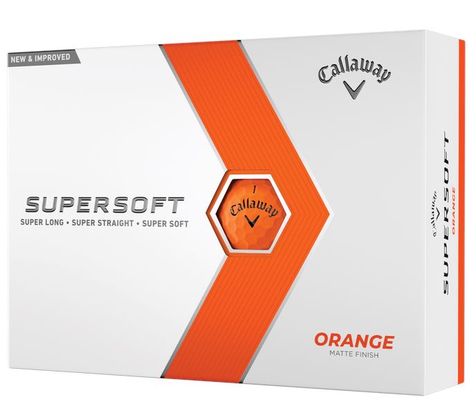 Callaway Balles Supersoft 2023 Orange (boite de 12)