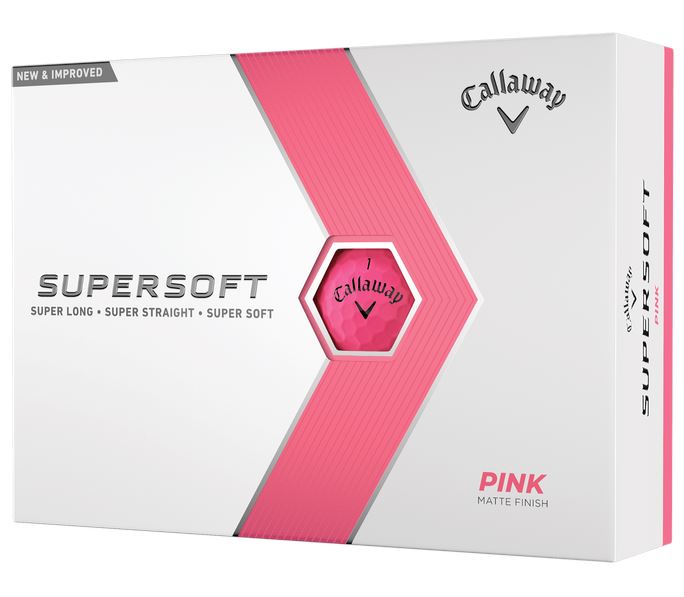 Callaway Balles Supersoft 2023 Pink (boite de 12)