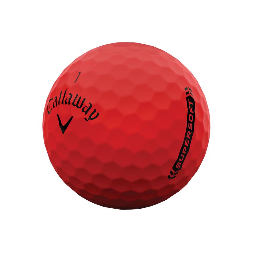 Callaway Balles Supersoft 2023 Rouge (boite de 12)