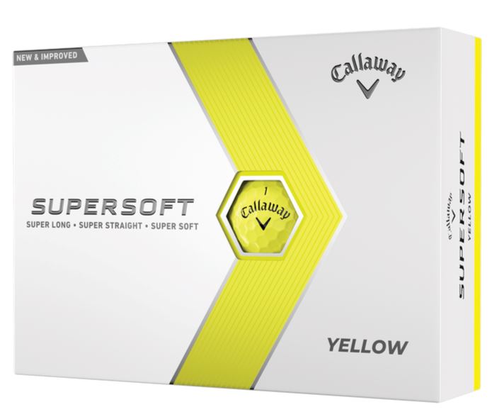 Callaway Balles Supersoft 2023 Yellow (boite de 12)