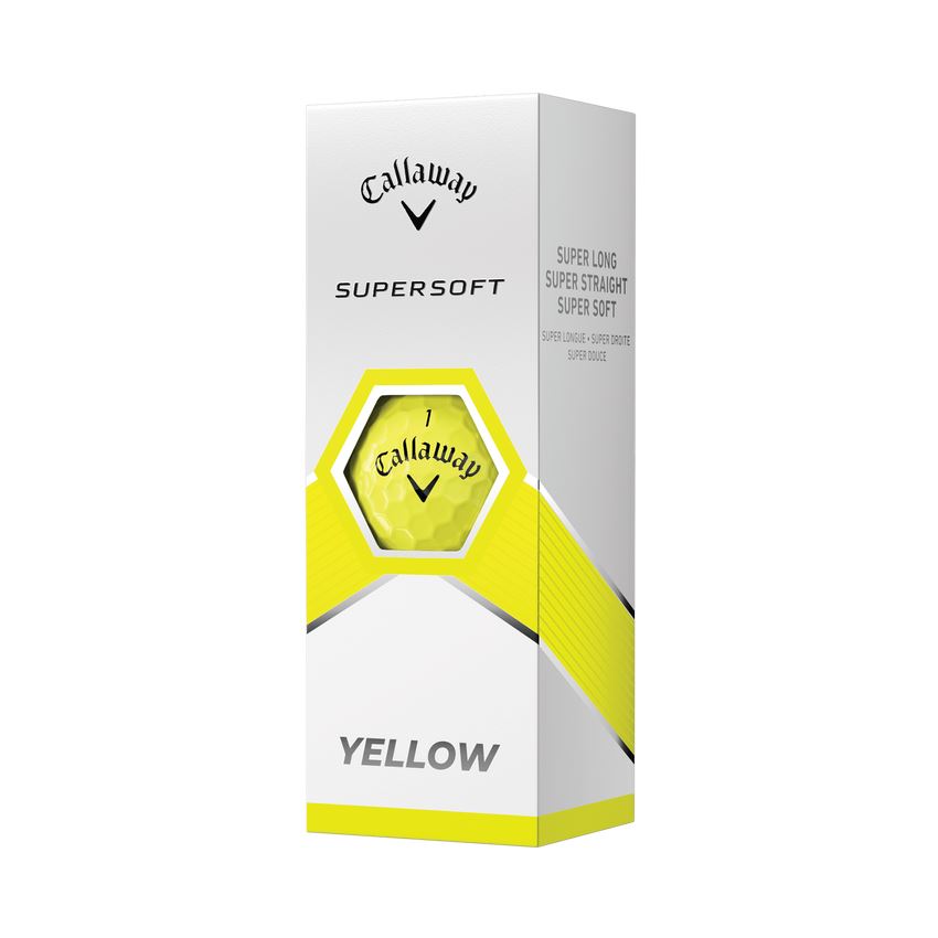 Callaway Balles Supersoft 2023 Yellow (boite de 12)