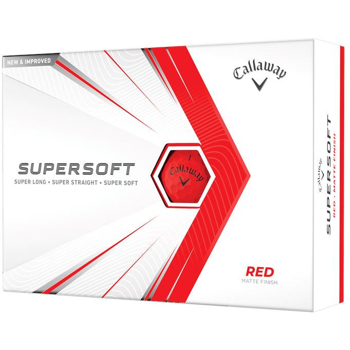 Callaway Balles Supersoft Rouge (boite de 12)